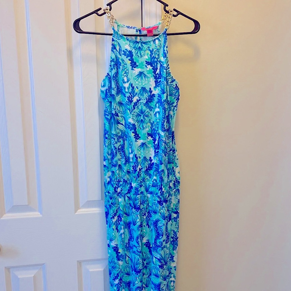 Lilly Pulitzer jumpsuit in Sea Glass Aqua